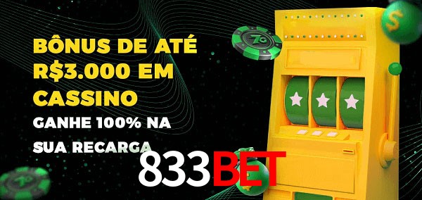 833Bet melhor bônus de depósito